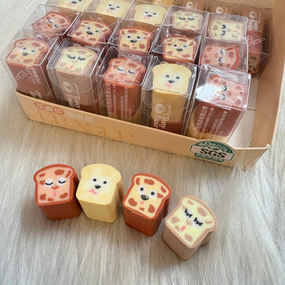 Bread erasers set of two