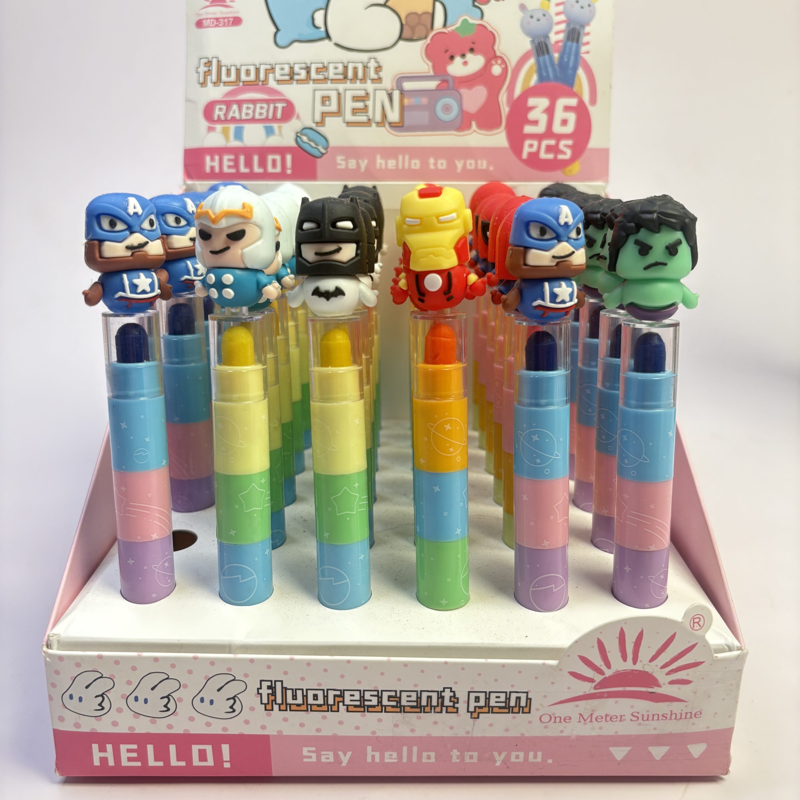 Super hero fluorescent pens