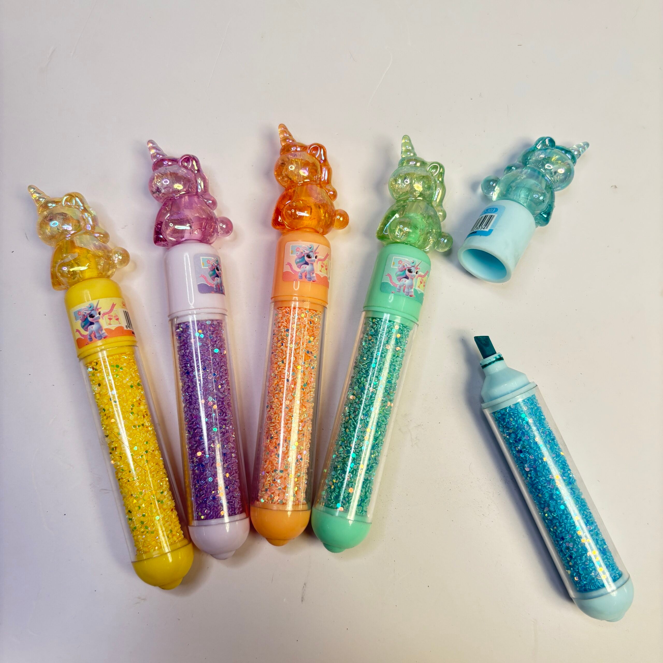 Unicorn theme glitter highlighter