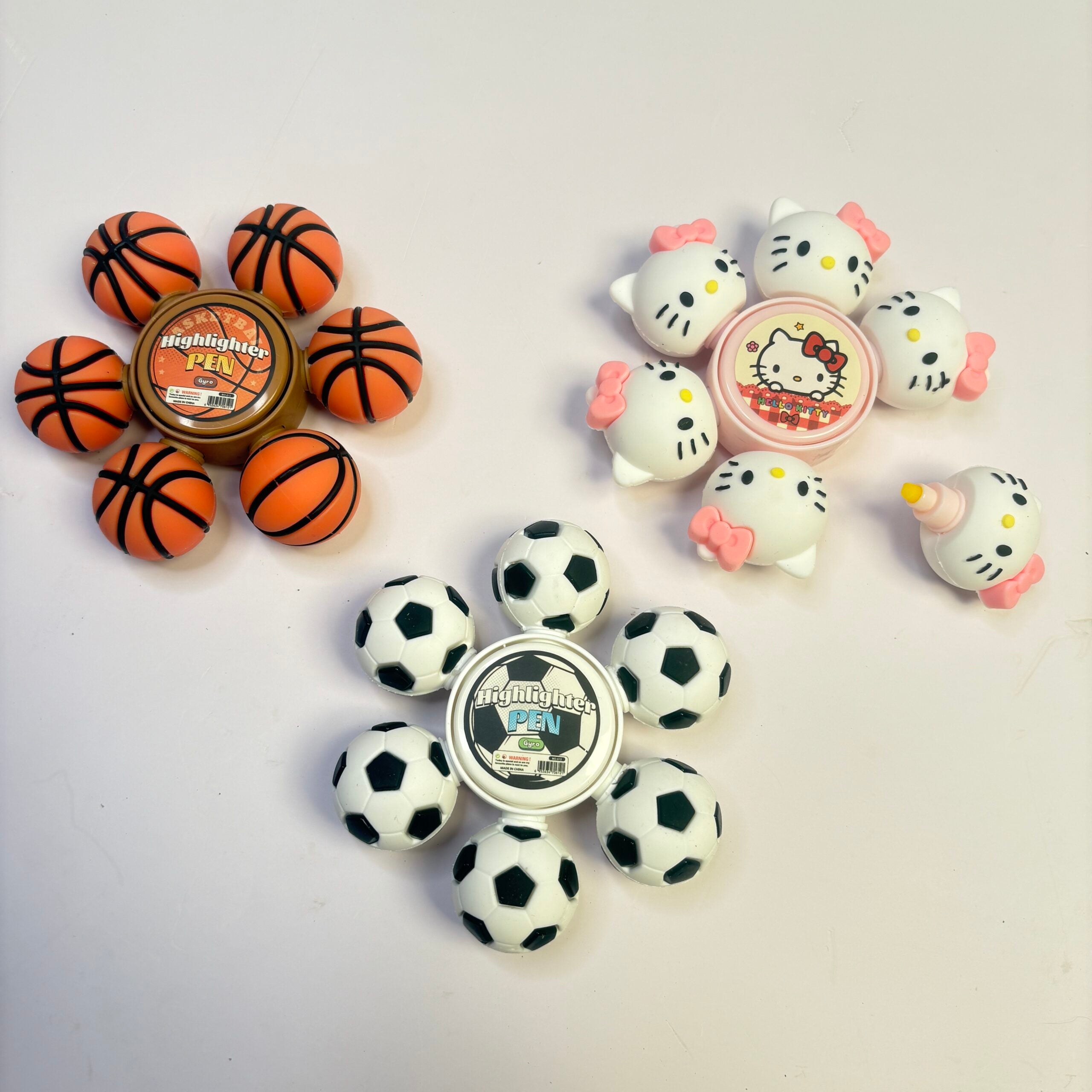 Fidget spinner highlighters