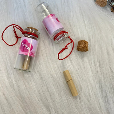 Love theme message bottle