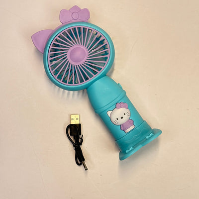 Hello kitty fan with light and stand