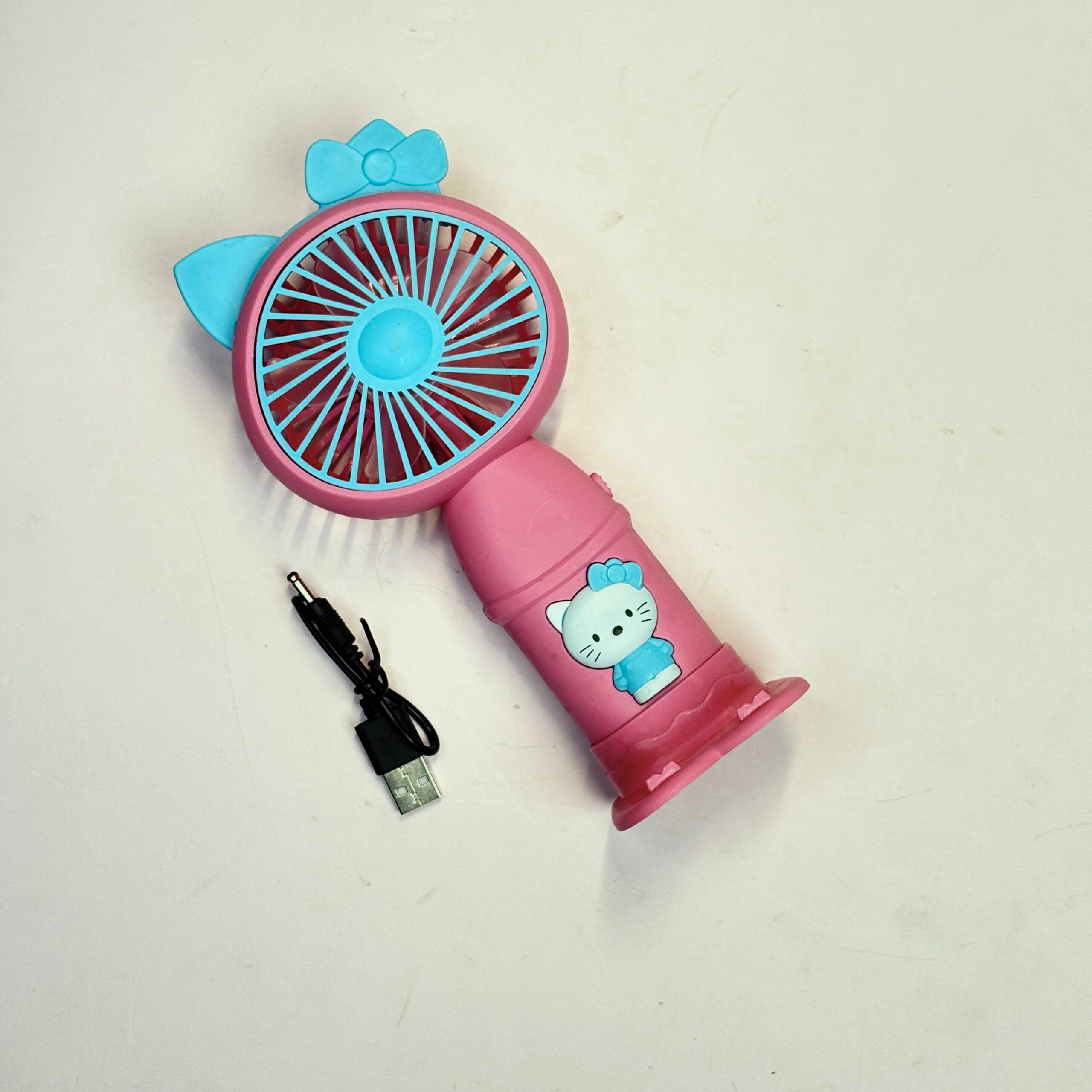 Hello kitty fan with light and stand