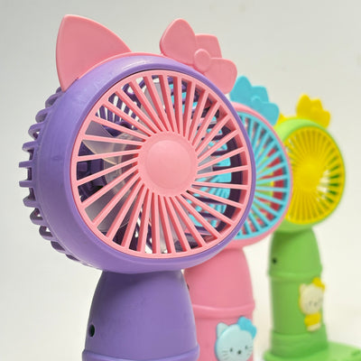 Hello kitty fan with light and stand