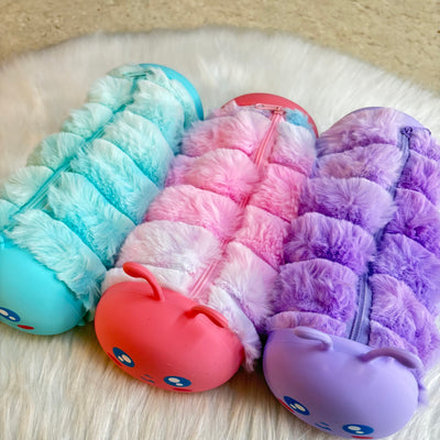 Caterpillar fur pouches