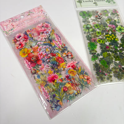 Flower stickers set of 6 sheets