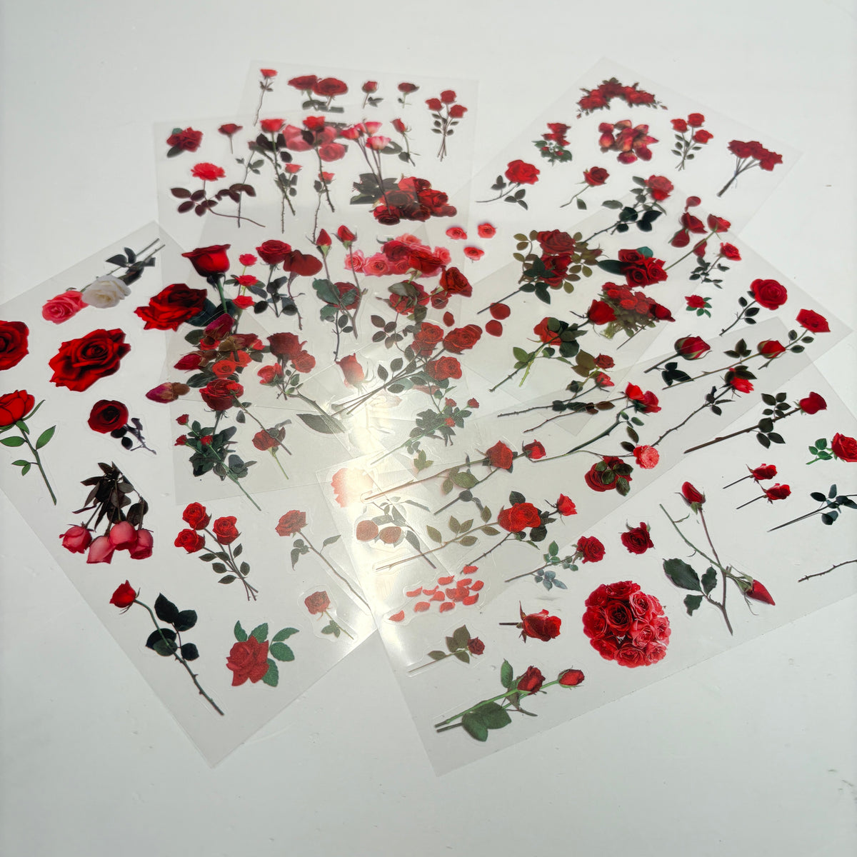 Flower stickers set of 6 sheets