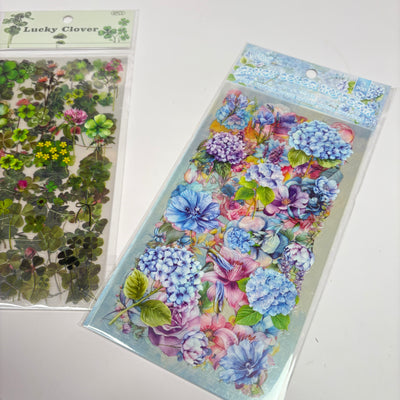 Flower stickers set of 6 sheets