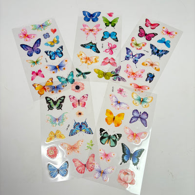Butterfly stickers set of 5 sheets