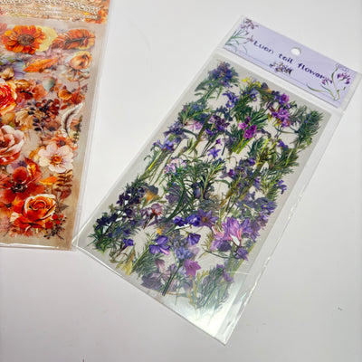 Flower stickers set of 6 sheets