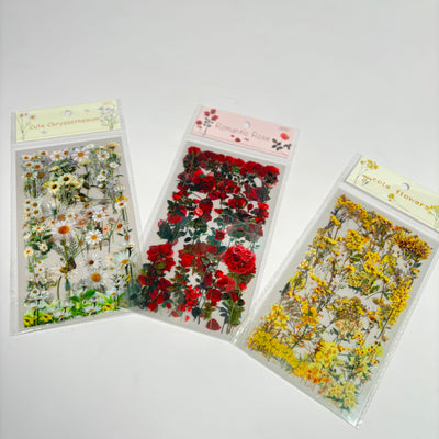 Flower stickers set of 6 sheets