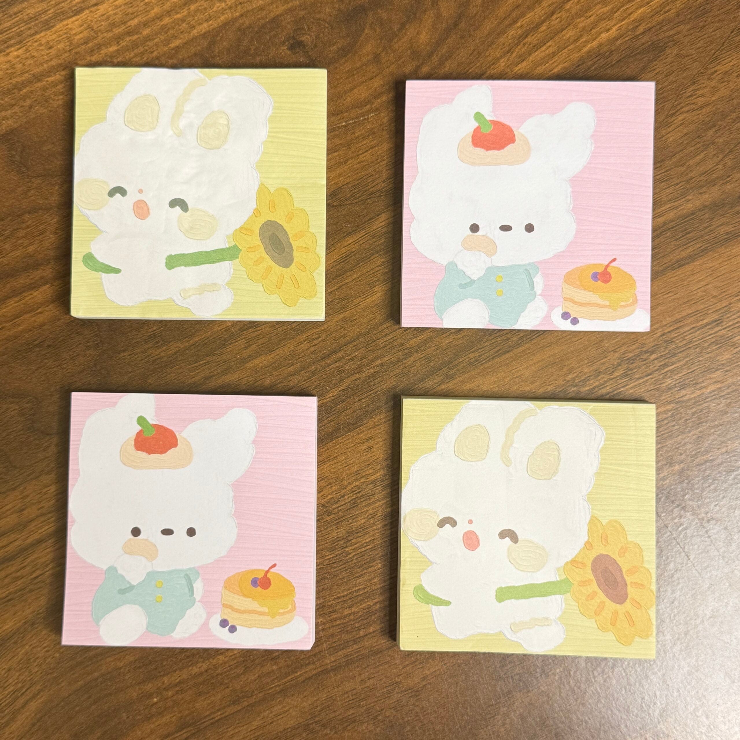 Bunny sticky notes