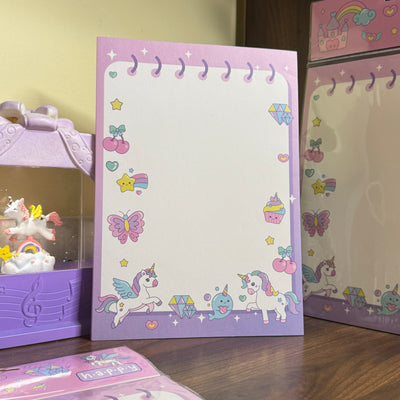 Unicorn to do list tear off sheets 40 sheets big size