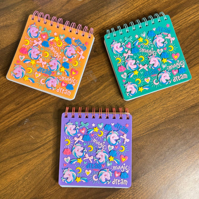 Holographic silicone unicorn notepads
