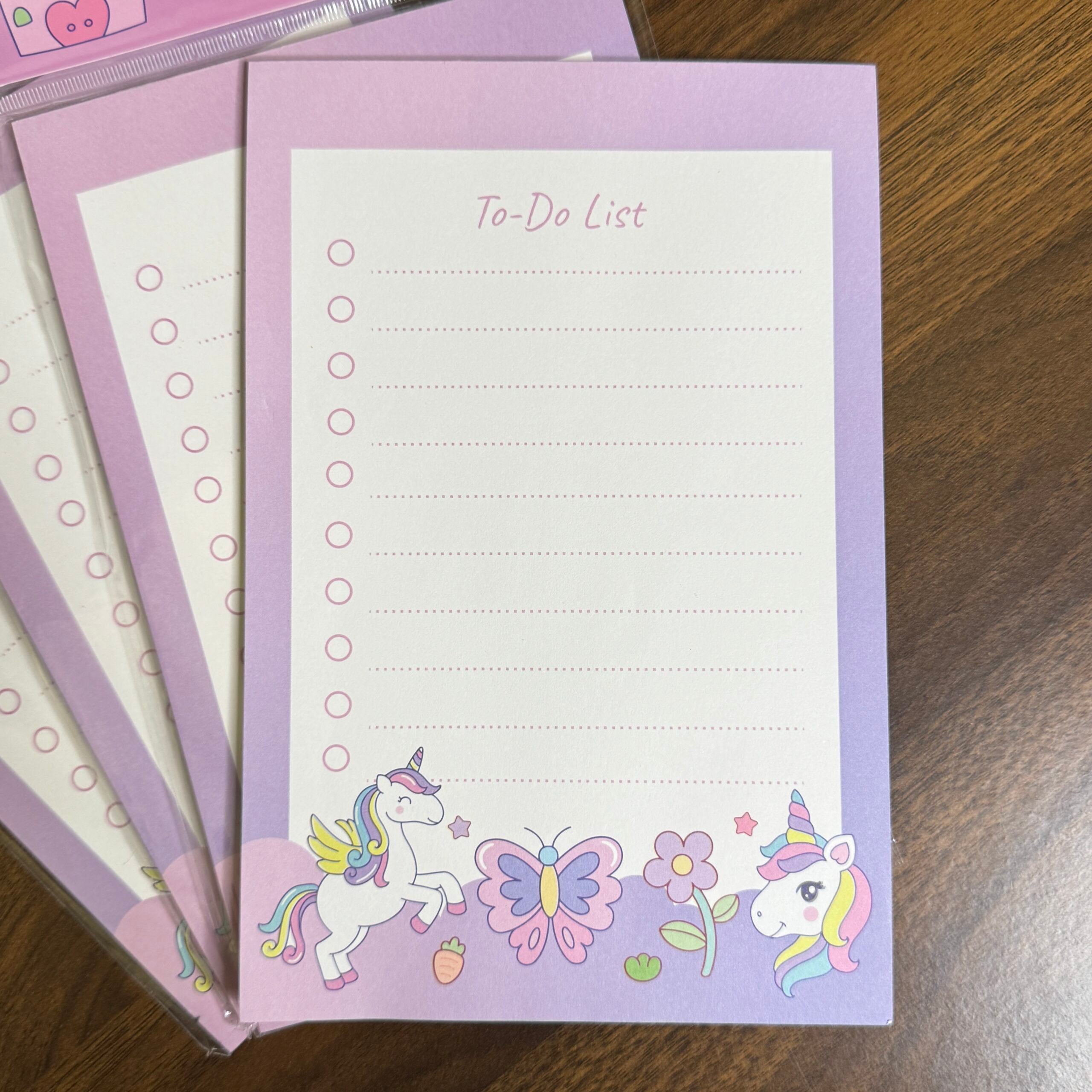Unicorn to to list notepad 30 sheets