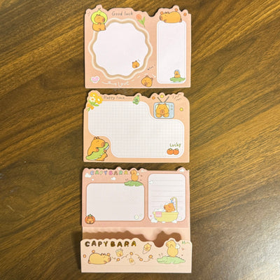 Capybara 3 layer sticky notes random