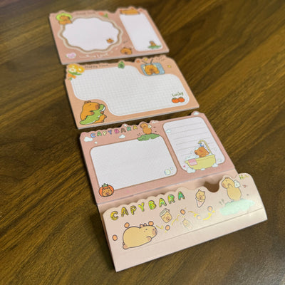 Capybara 3 layer sticky notes random