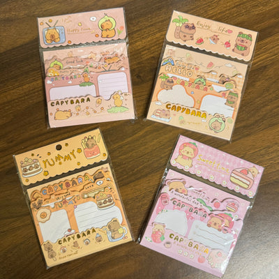 Capybara 3 layer sticky notes random