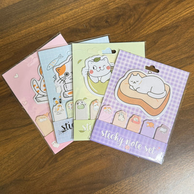 Cute cat sticky notes