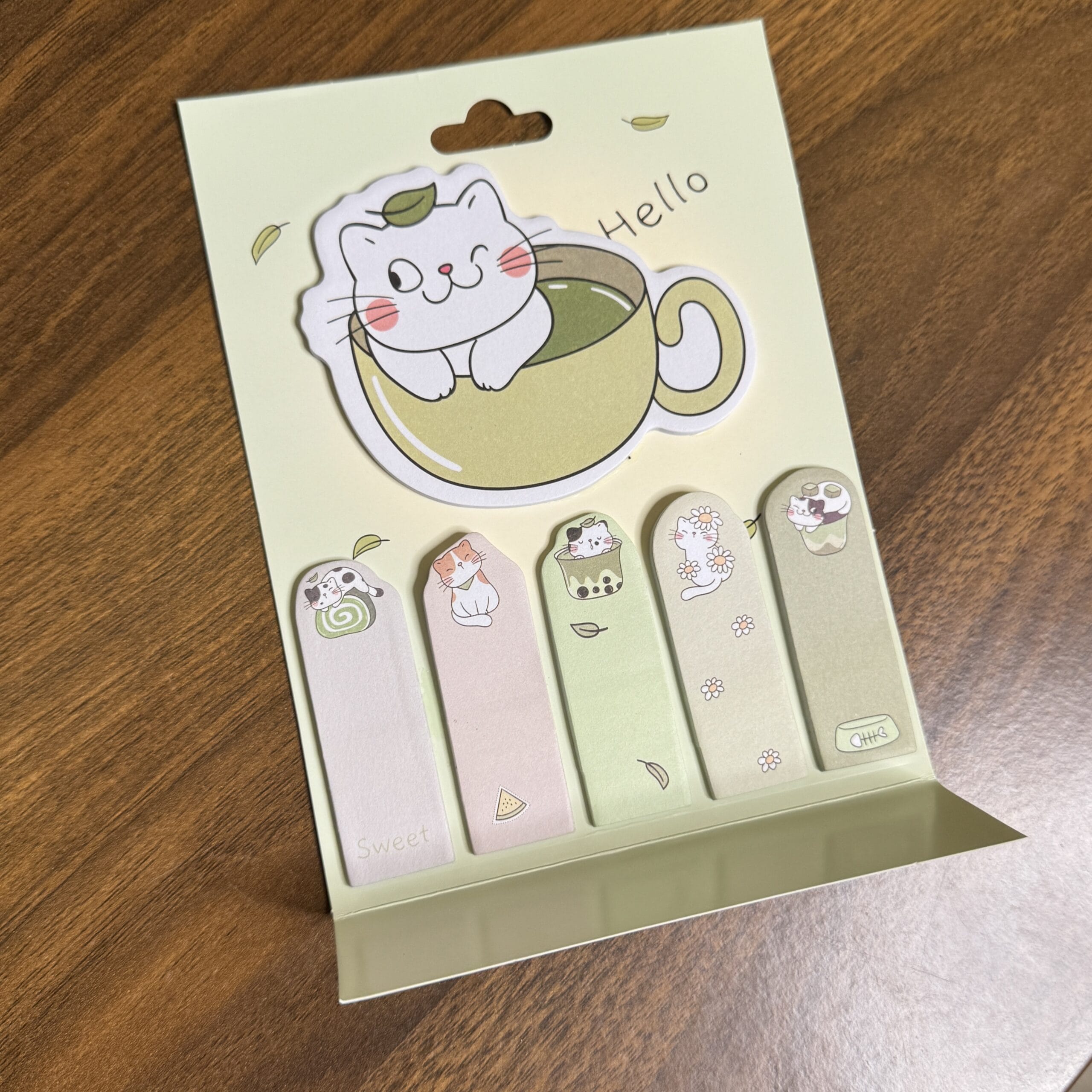 Cute cat sticky notes