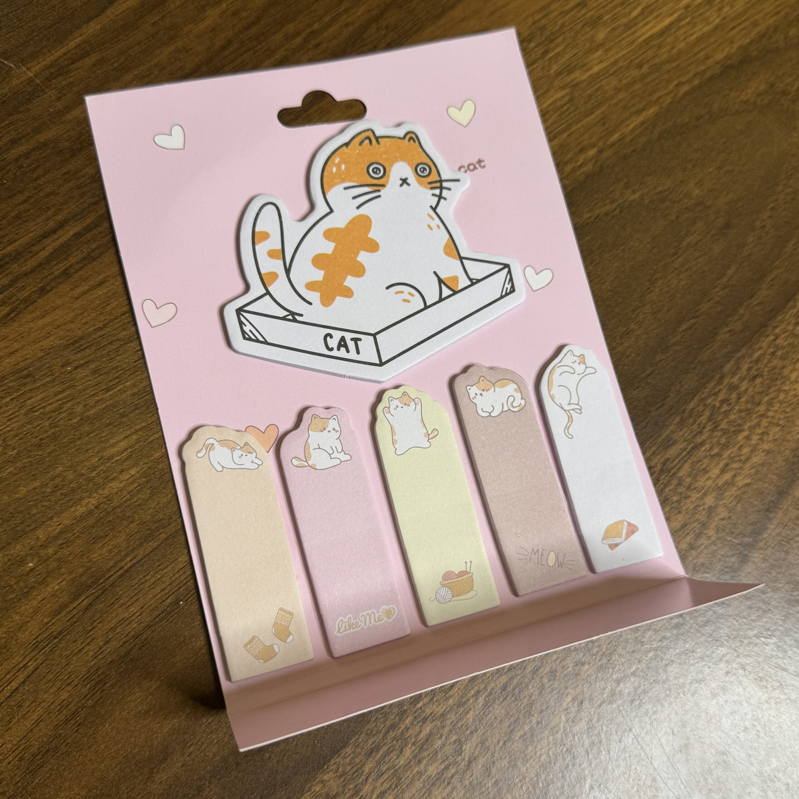 Cute cat sticky notes