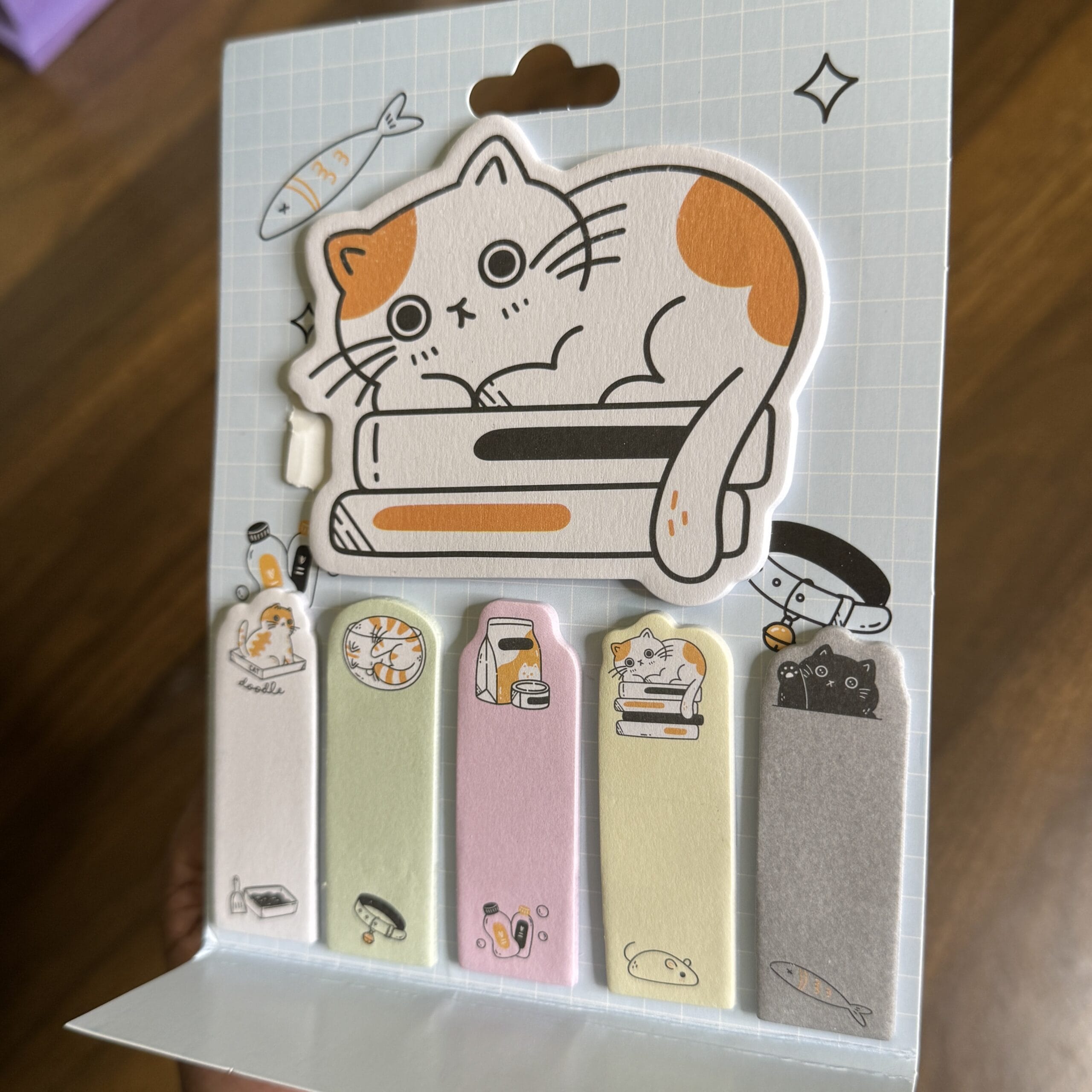 Cute cat sticky notes