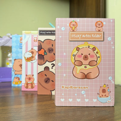 Capybara sticky note book with over 450 sheets