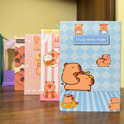 Capybara sticky note book with over 450 sheets