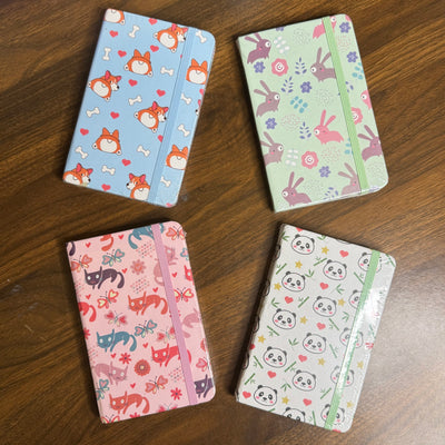 Cute animal print A6 diaries