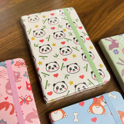 Cute animal print A6 diaries