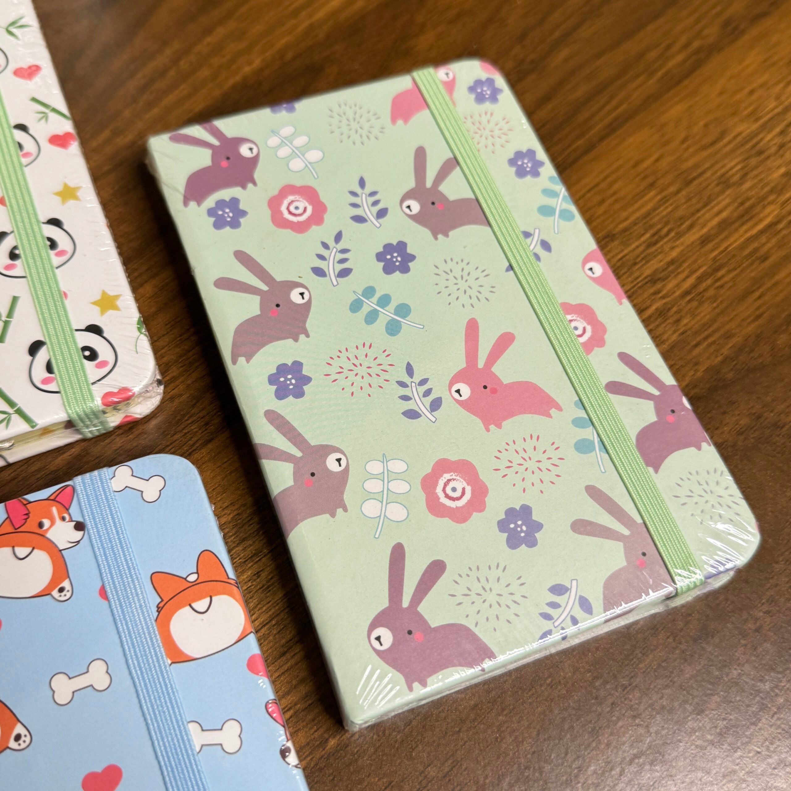 Cute animal print A6 diaries