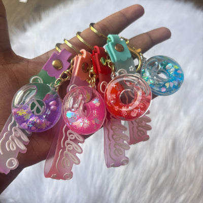 Water Glitter Keychain