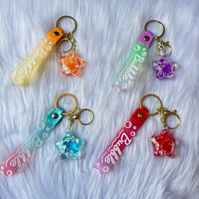 Water Glitter Keychain