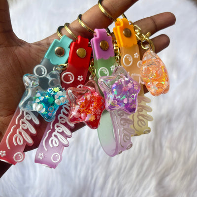 Water Glitter Keychain