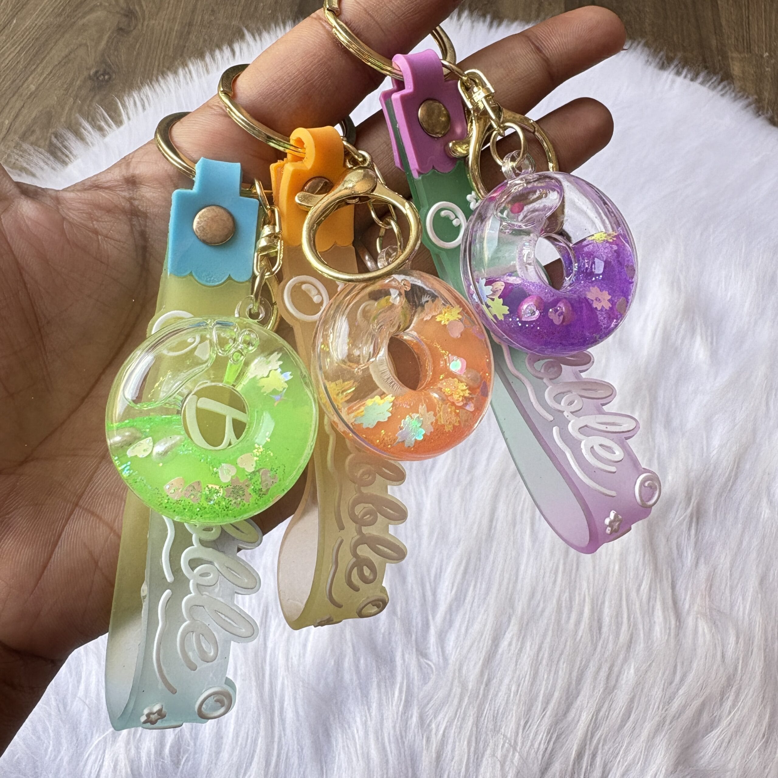 Water Glitter Keychain