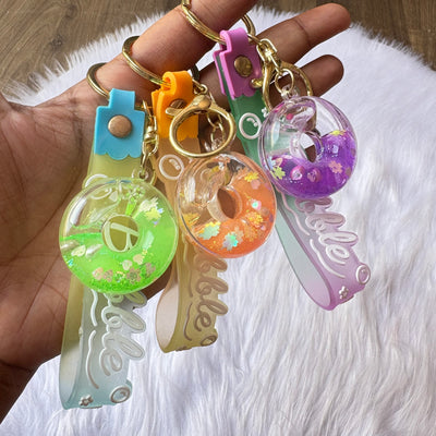 Water Glitter Keychain