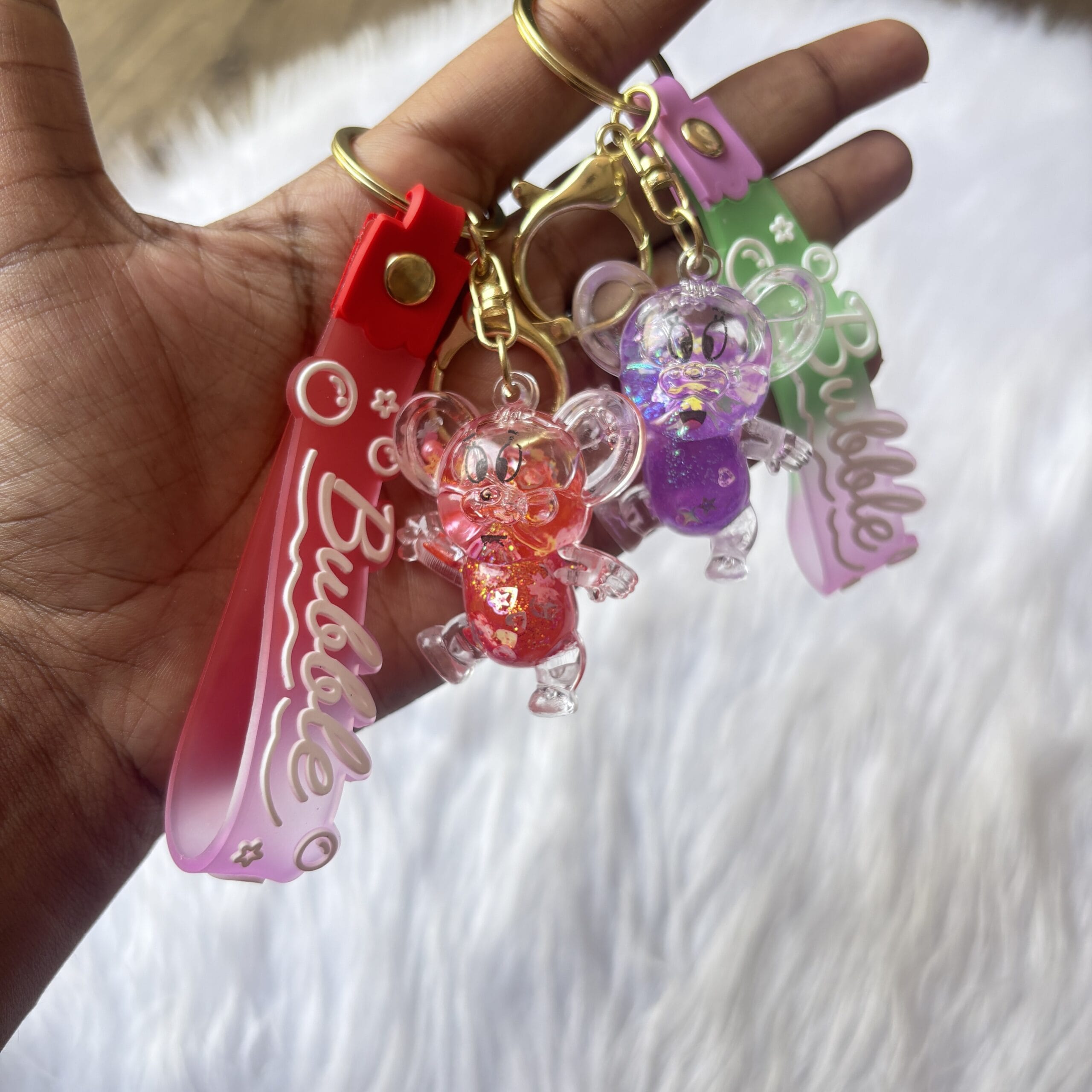Water Glitter Keychain