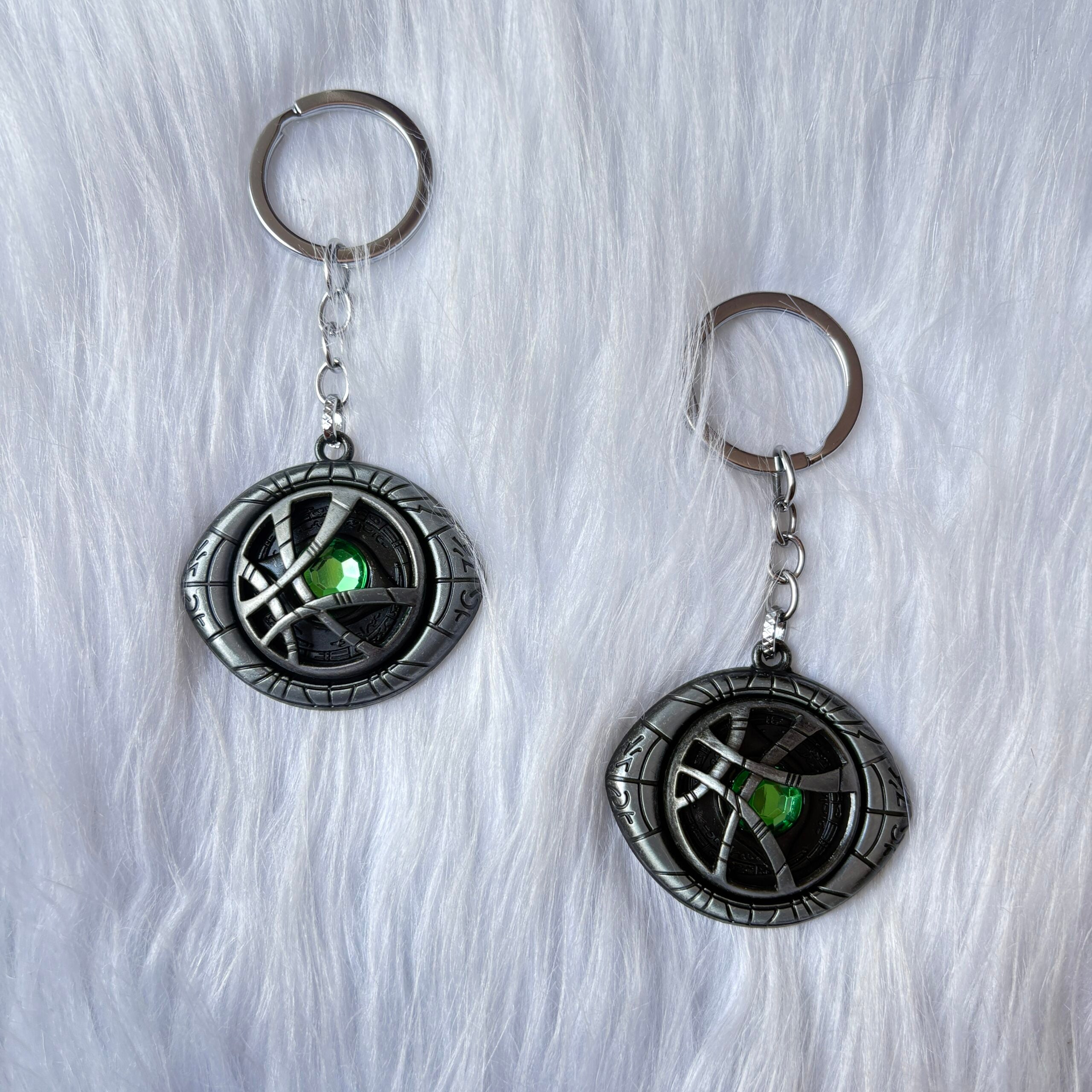 Premium Dr strange metal spinning keychain