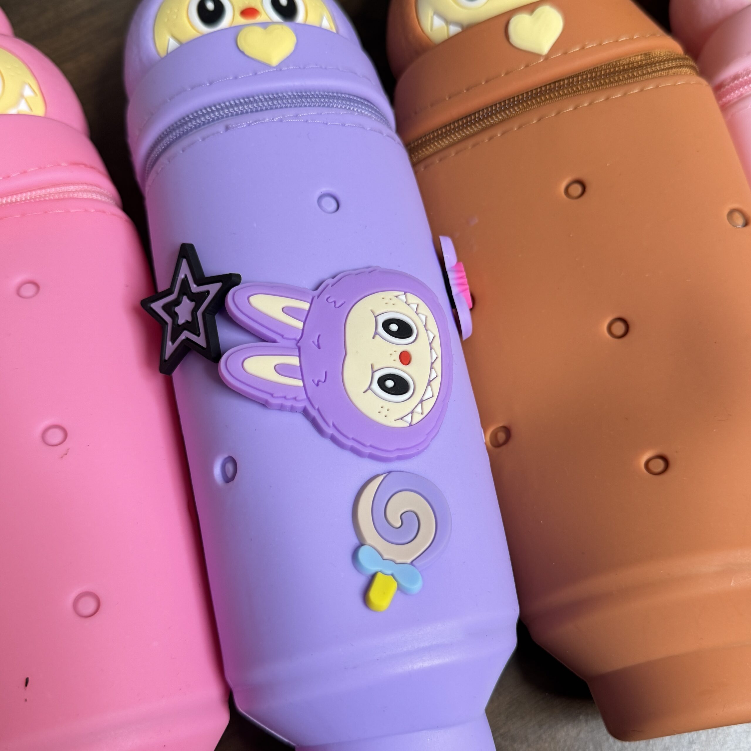 Labubu theme pouches with charms inside