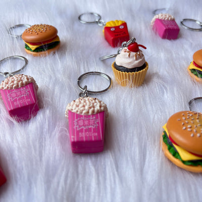 Premium quality food theme keychains random