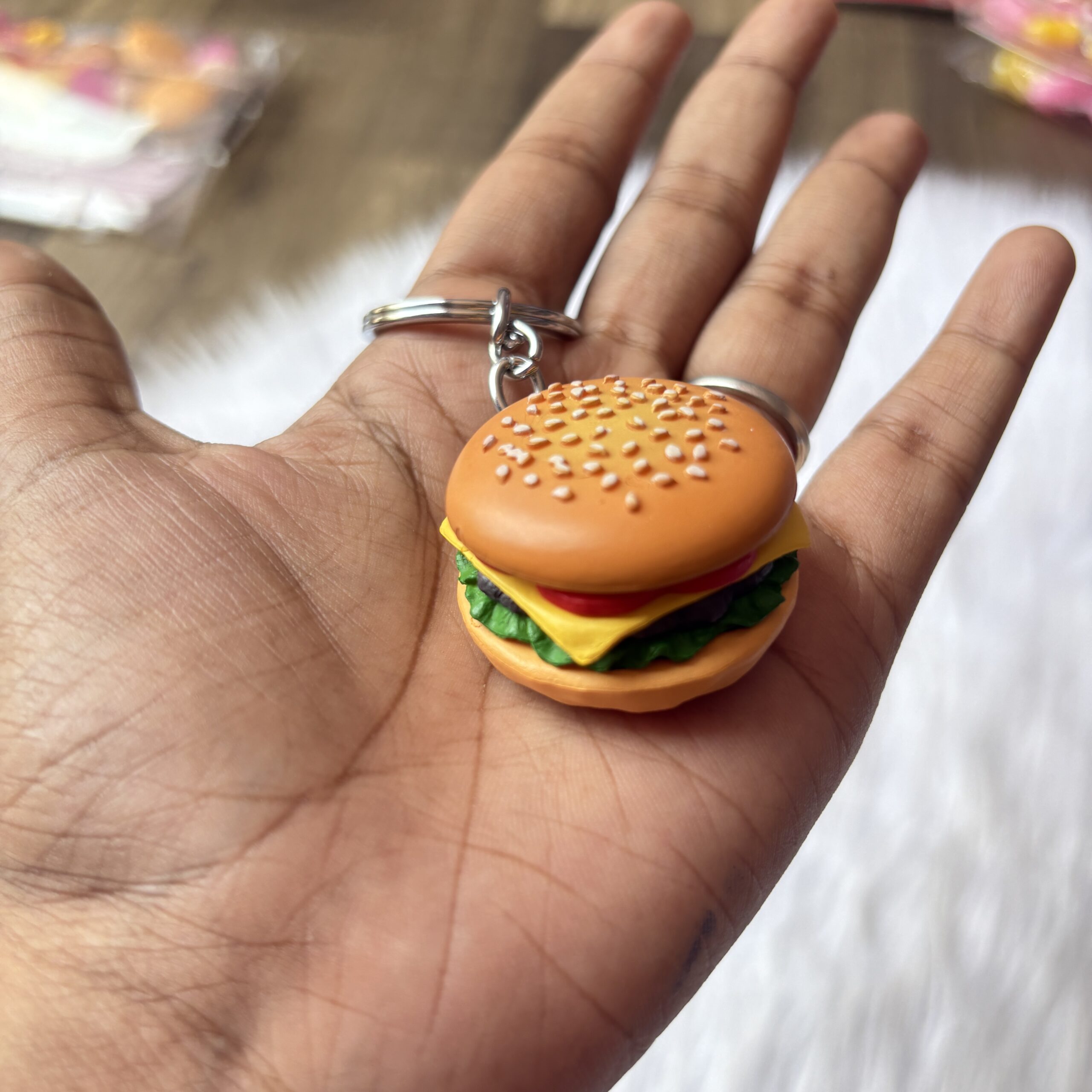 Premium quality food theme keychains random
