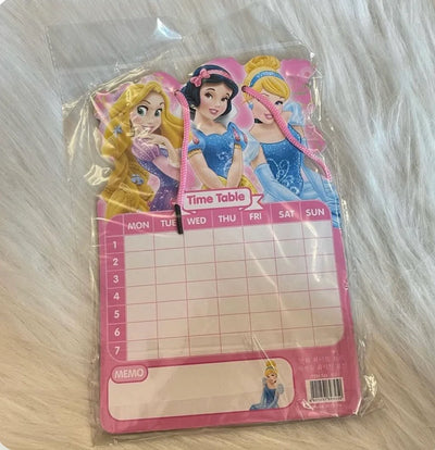 Mini white and time table board with marker