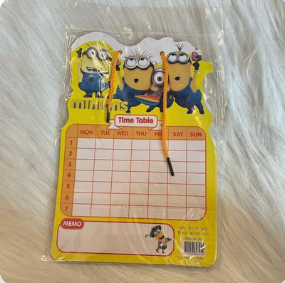 Mini white and time table board with marker