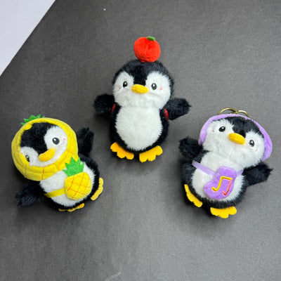 Black Penguin Plushie Bag charm / Keychain