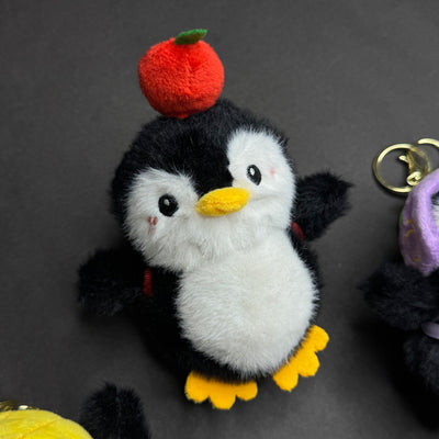 Black Penguin Plushie Bag charm / Keychain