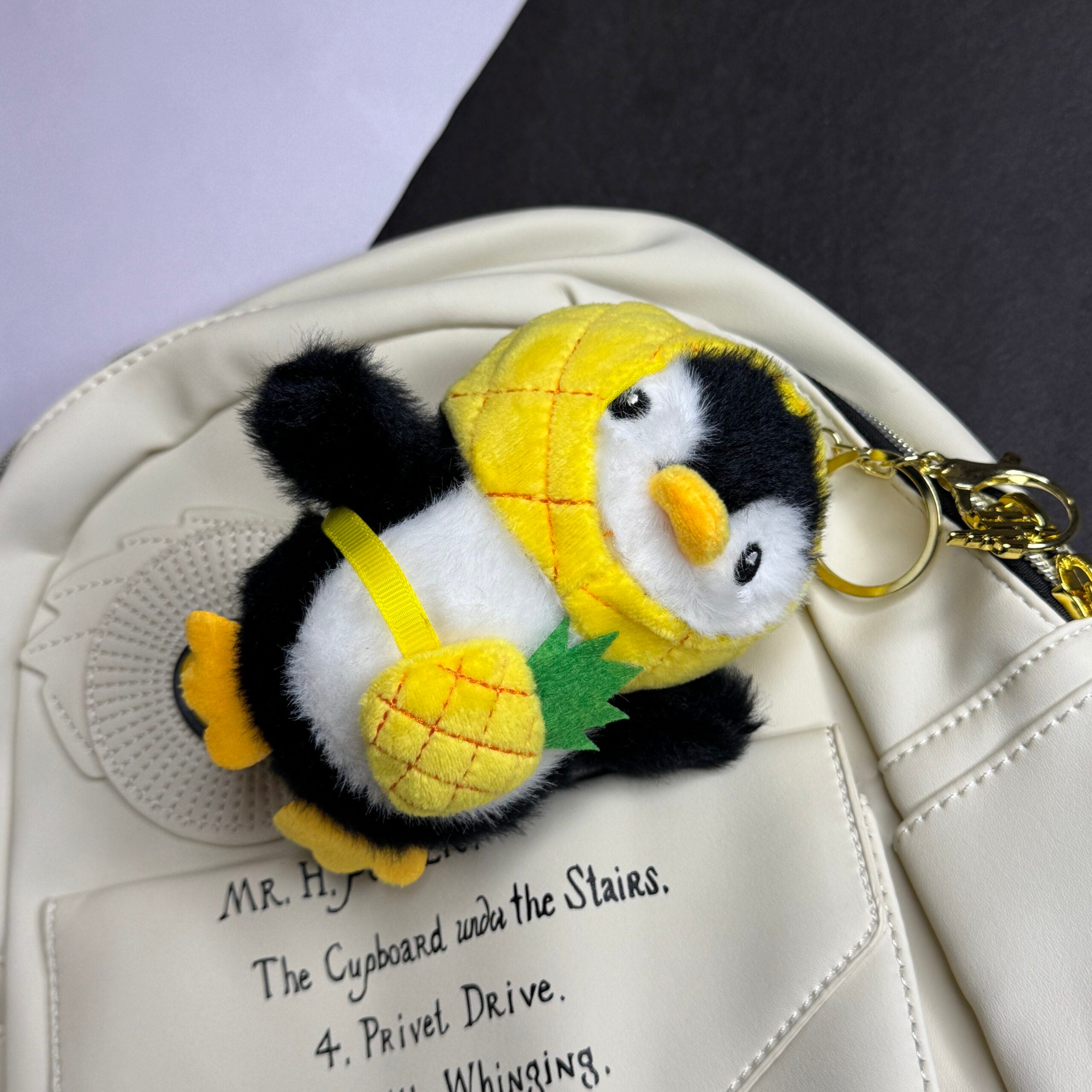Black Penguin Plushie Bag charm / Keychain