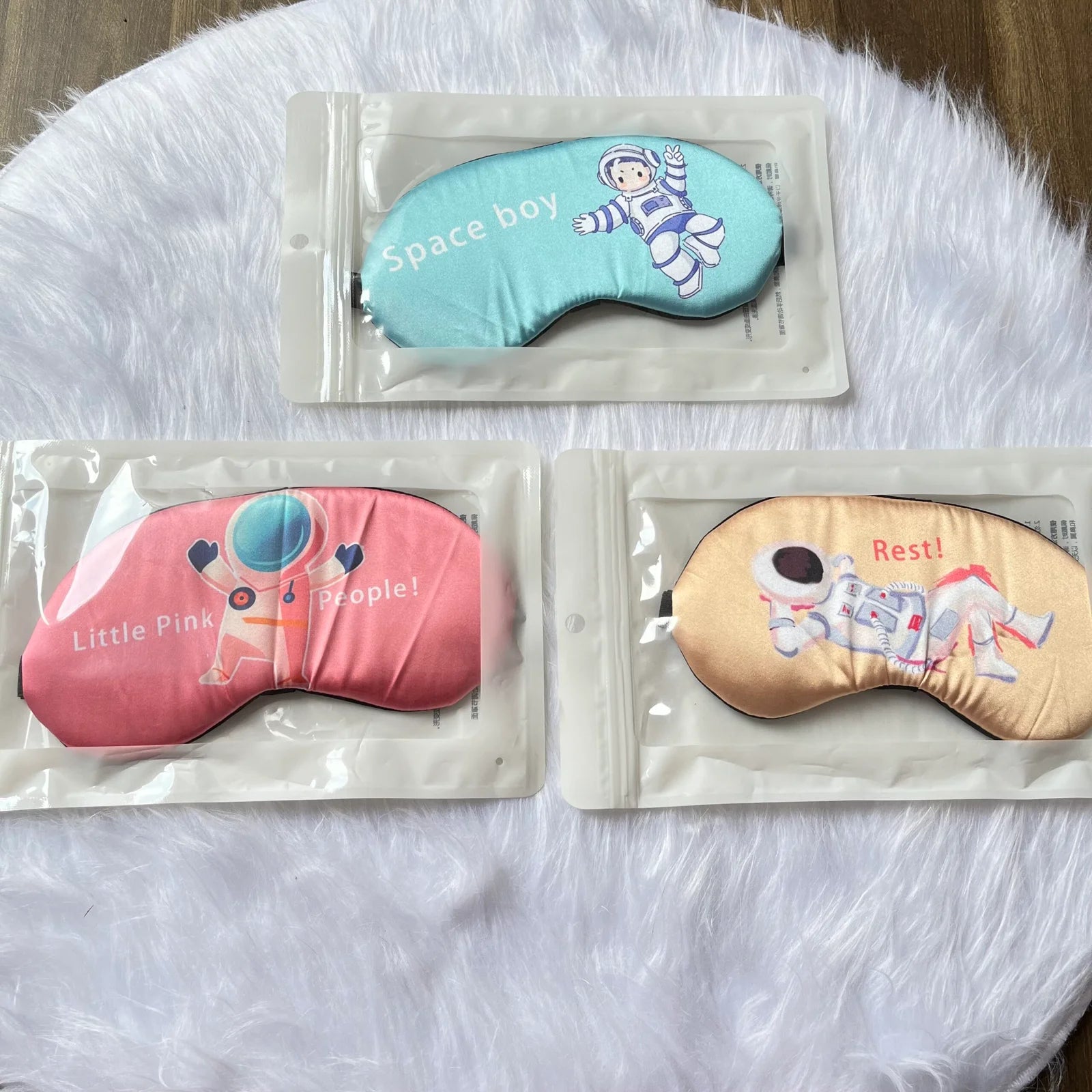 Space theme soft Satin eyemask