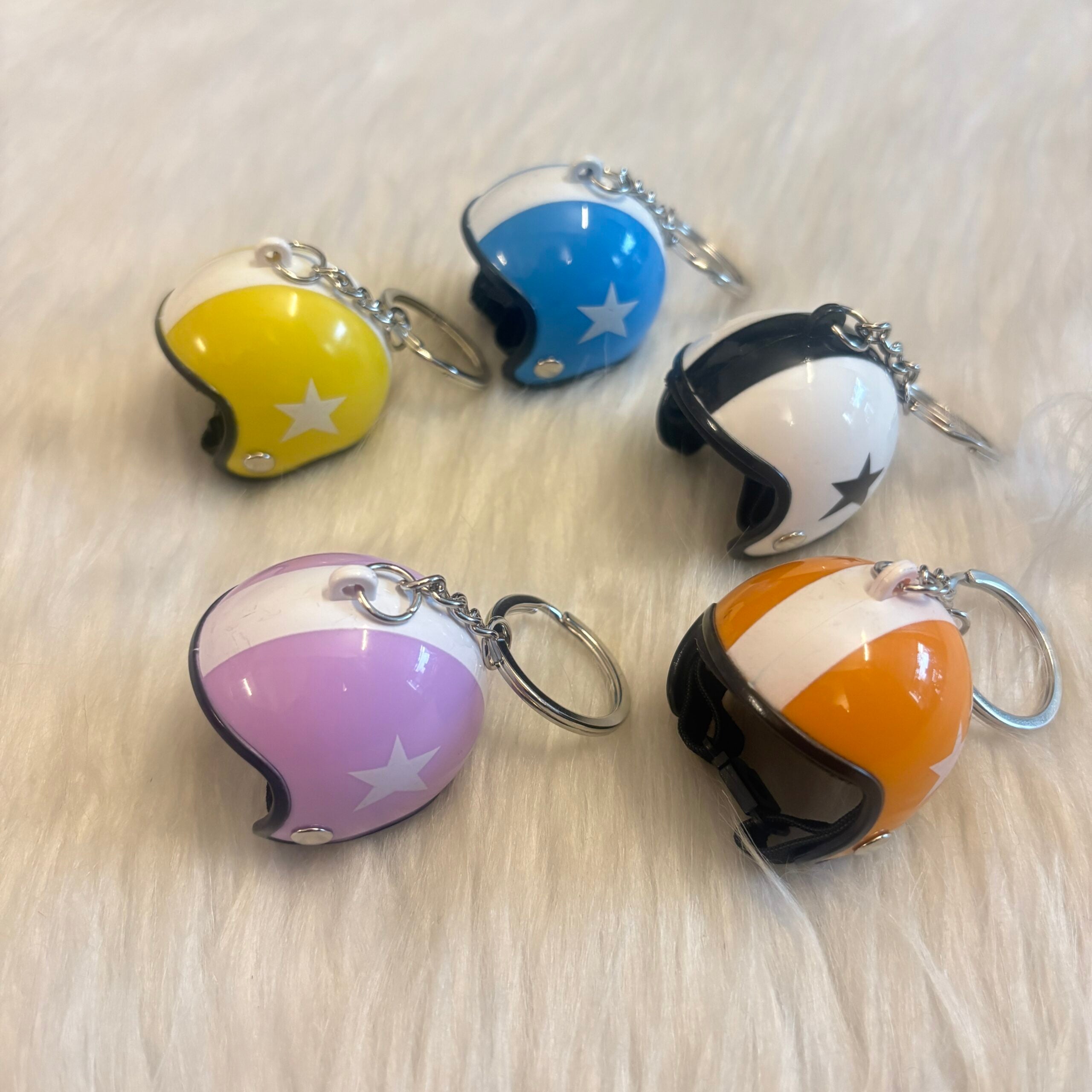 Cute Helmet Keychains random