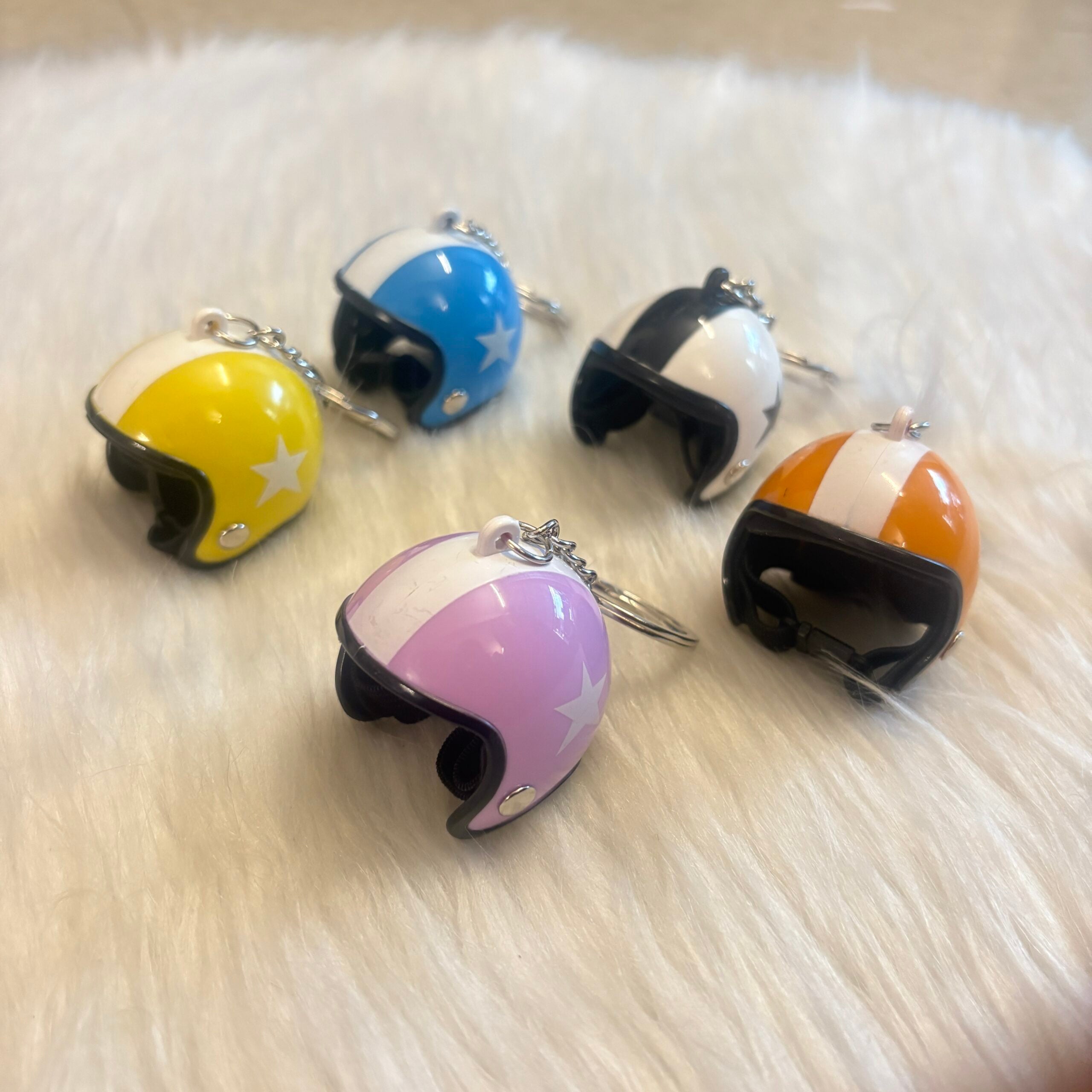 Cute Helmet Keychains random