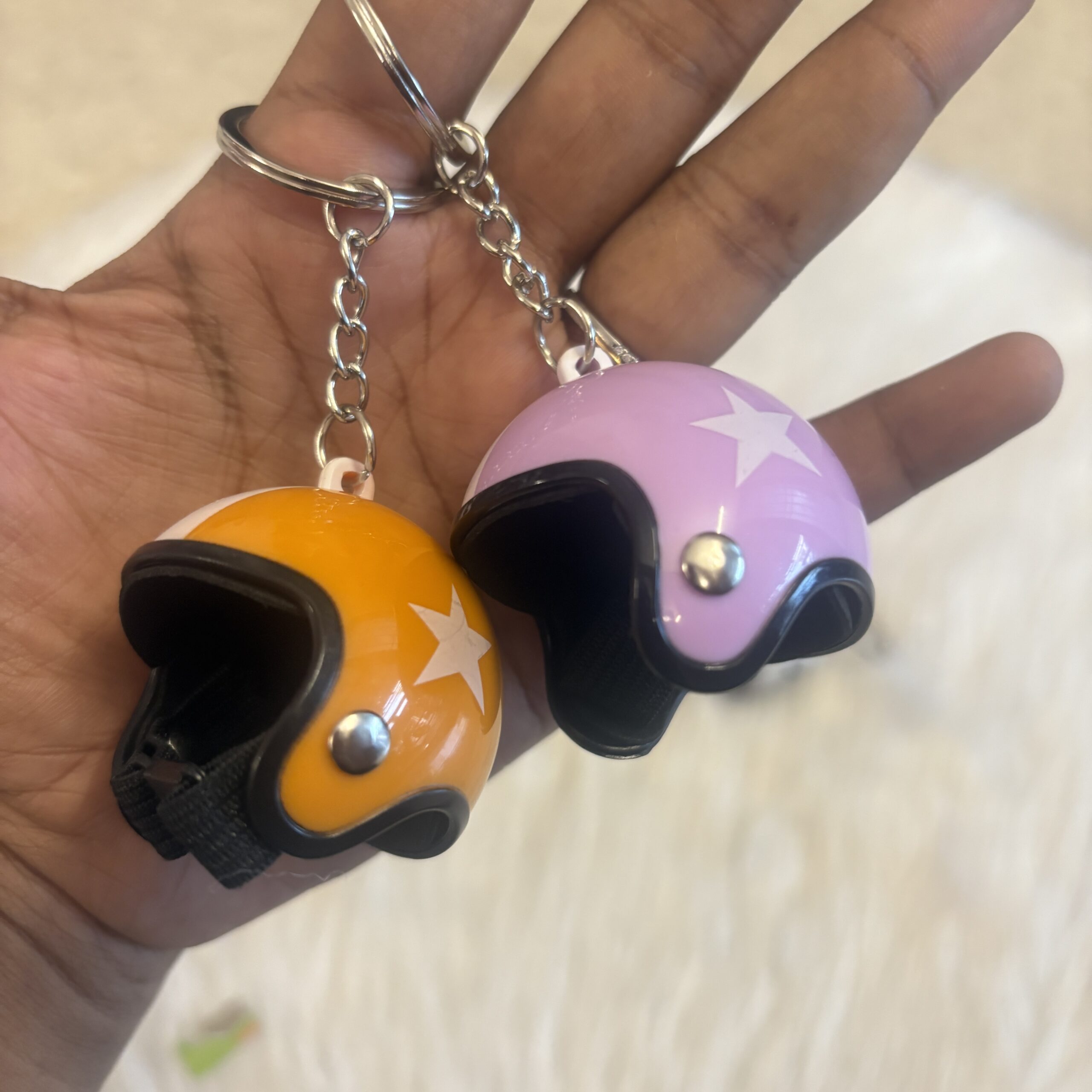 Cute Helmet Keychains random
